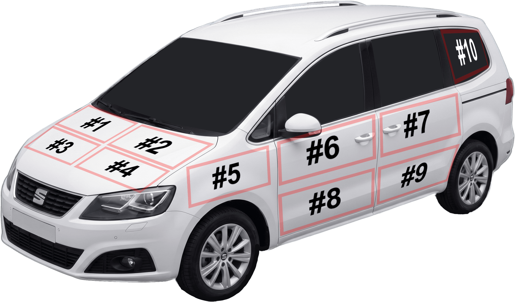 WerbeWagen Fahrzeug mit lokaler Firmenwerbung in Österreich